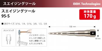 BBK スエイジングツール 95-S 適合サイズ：3/16、1/4、5/16、3/8、1/2、5/8