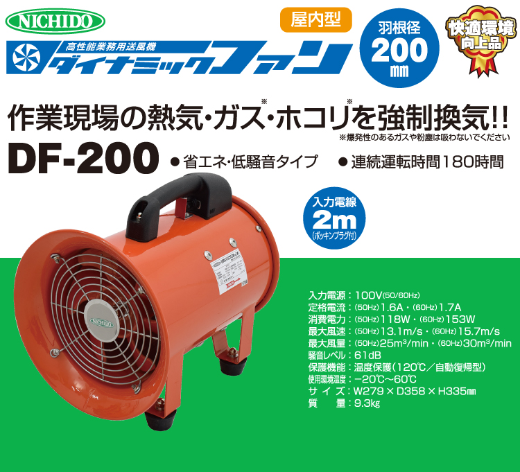 スペシャル特価 日動工業 ダイナミックファン DF-200 - その他DIY