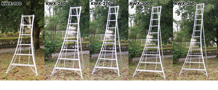 機械と工具のテイクトップ / アルインコ/ALINCO アルミ園芸三脚 KWX-180 天板高さ：1.73m 最大使用質量：100kg