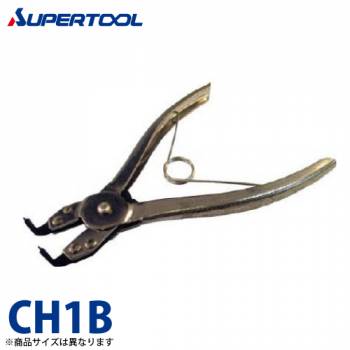 スーパーツール　穴用スナップリングプライヤ(爪固定型)　CH1B　爪先端径：1.7　使用範囲(止め輪の呼び径)：14～60