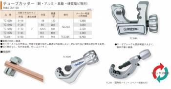 スーパーツール　チューブカッター(銅・アルミ・真鍮・硬質塩ビ管用)　TC107N