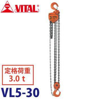 バイタル工業 VL5型チェーンブロック 3.0ton VL5-30