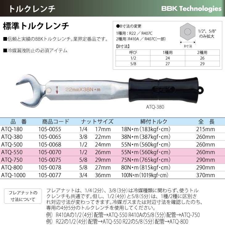 機械と工具のテイクトップ / BBK トルクレンチ 標準トルクレンチ ATQ