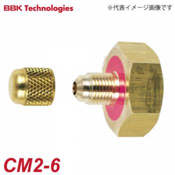 BBK チャージ金口 CM2-6 仕様：R22、R404A、R407C用1/4フレアオス×3/4