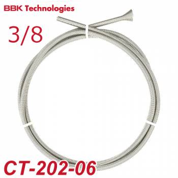 BBK 中通しスプリングベンダー CT-202-06-2500mm 3/8 SUS製 被覆銅管用 250cm