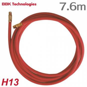 BBK アセチレン用ホース H13(7.6m)