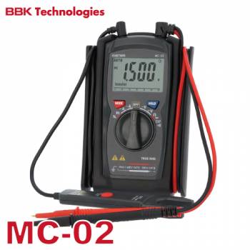 BBK クランプ付デジタルマルチメーター MC-02 AC/DC電流測定が可能 ポケットに入るコンパクトサイズ MC-01U後継品