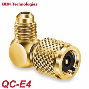 BBK カプラーアダプター QC-E4 仕様：エルボ、1/4メスフレア（ムシ押付）×1/4オスフレア