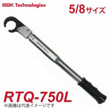BBK トルクレンチ ロングラチェットトルクレンチ RTQ-750L ナットサイズ：5/8(29mm) 全長：380mm