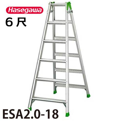 長谷川工業 (配送先法人限定) はしご兼用脚立 ESA2.0-18 天板高さ：1.70m 最大使用質量：100kg ハセガワ