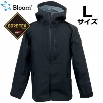 Bloom ブルーム ジャケット (ゴアテックス使用) Lサイズ ブラック 上着 レインウェア 作業着 合羽 防水・防風・伸縮 田中産業