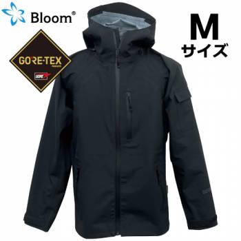 Bloom ブルーム ジャケット (ゴアテックス使用) Mサイズ ブラック 上着 レインウェア 作業着 合羽 防水・防風・伸縮 田中産業