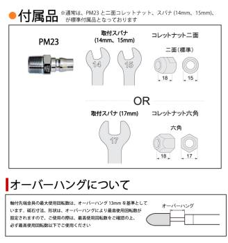 中谷機械製作所 ダイグラインダー NG75A-CR 給気部グリップ式 回転数：15,000rpm 全長：310mm 鋳物張り取り 鋼材や石材の研削に エアーツール NKS