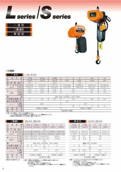 日立産機システム 二重速形モートルブロック 1/2LN 500kg 揚程3m 本体のみ（2点押ボタン別売）　三相200V 電気チェーンブロック