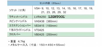 旭金属工業 12角ソケットセット 1/2(12.7)x20pcs VO4150