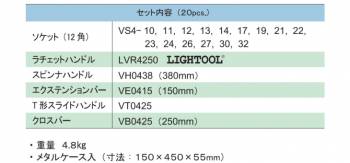 旭金属工業 12角ソケットセット 1/2(12.7)x20pcs VO4151