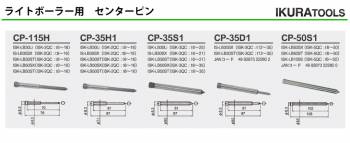 育良精機 ライトボーラー用センターピン CP-115H 適用板厚:t6～16mm ライトボーラー