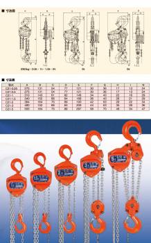 象印チェンブロック C21型 手動式チェーンブロック  C21-3 3ton 揚程3m C21-03030