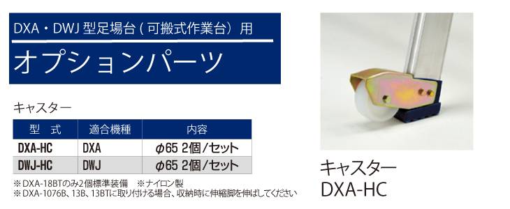 機械と工具のテイクトップ / ピカ/Pica DWJ用キャスター DWJ-HC