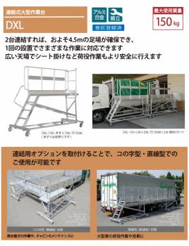 ピカ/Pica 連結式大型作業台 DXL-150 天場高さ：1.46m 作業台のみ