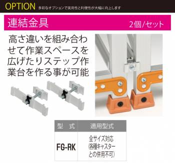 ピカ/Pica 作業台（Danchiシリーズ)オプション 連結金具 FG-RK 2個セット