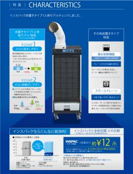 デンソー スポットクーラー スモールドレーン 床置きタイプ 首振りタイプ 満水制御機能 単相100V 10HR-SU1