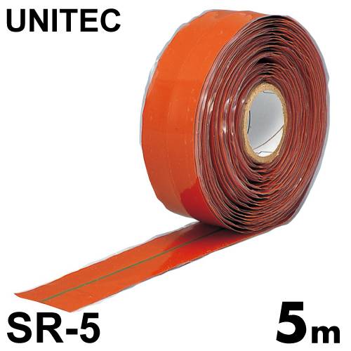 アーロンテープ　融着補修テープ　SR-5　幅25mm×長さ5m　配管補修材 ユニテック 濡れた状態で補修可 強力 漏水 隙間 ねじ部