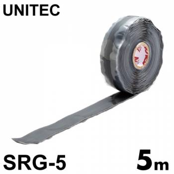アーロンテープ グレー　速融着補修テープ　SRG-5　幅25mm×長さ5m　配管補修材 ユニテック 濡れた状態で補修可 強力 漏水