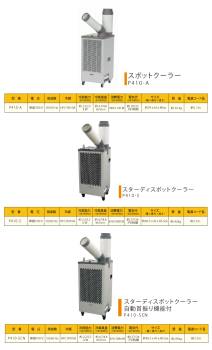 プロモート スポットクーラ【配送先法人限定】 P410-SCN 単相AC100V 自動首振り機能 キャスター付き 本体質量：約45kg P410-SC後継機種 PROMOTE